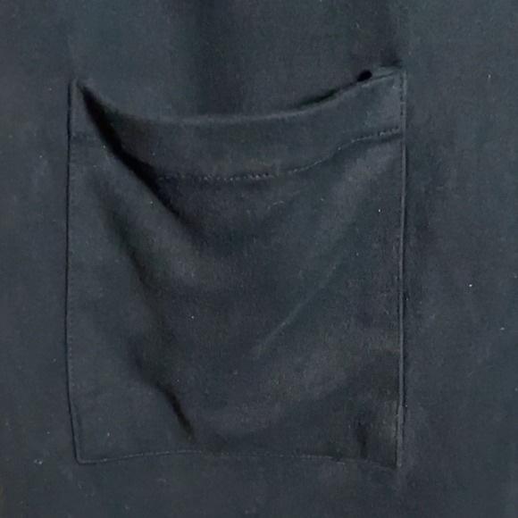 Soprano Black Sleeveless V Neck Mini Dress Pockets Casual Career Women's Medium - Picture 12 of 12